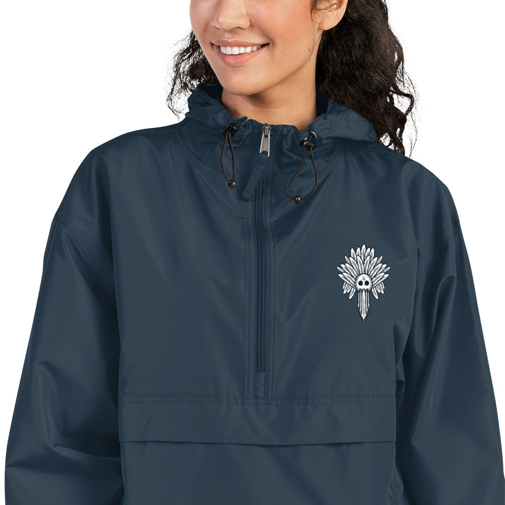 Embroidered Tiki Packable Jacket