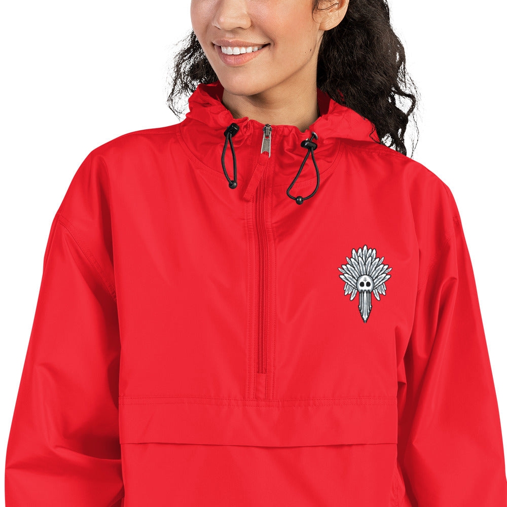 Embroidered Tiki Packable Jacket