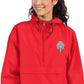 Embroidered Tiki Packable Jacket