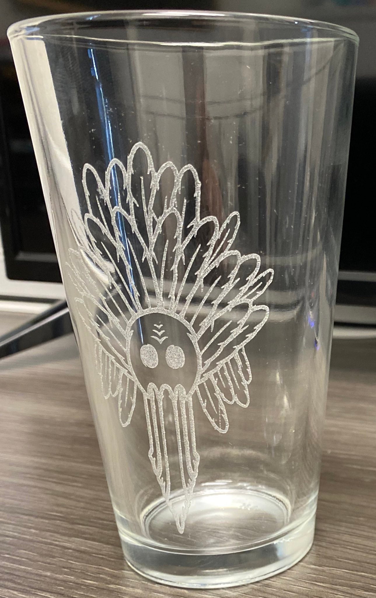 tiki pint glass